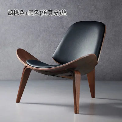 Nordic High-End Light Luxury Solid Wood Leisure Chair