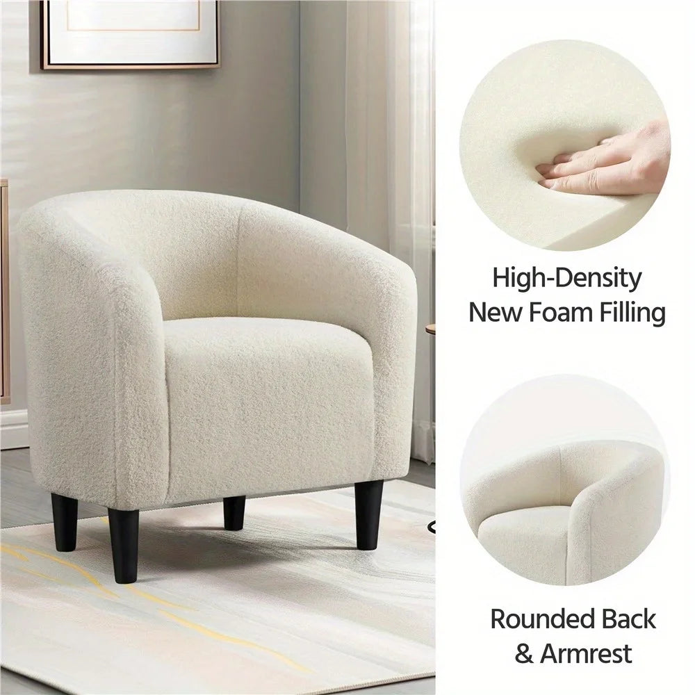 Upholstered Club Chair Accent Barrel