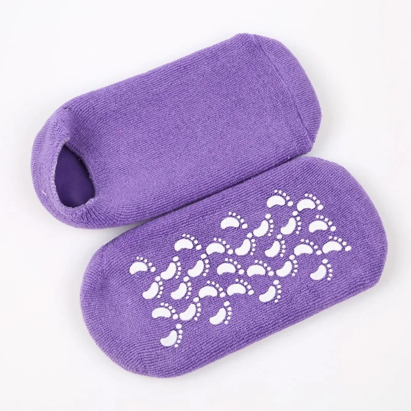 2pc Foot Care Spa Moisturizing Gel Socks Exfoliating