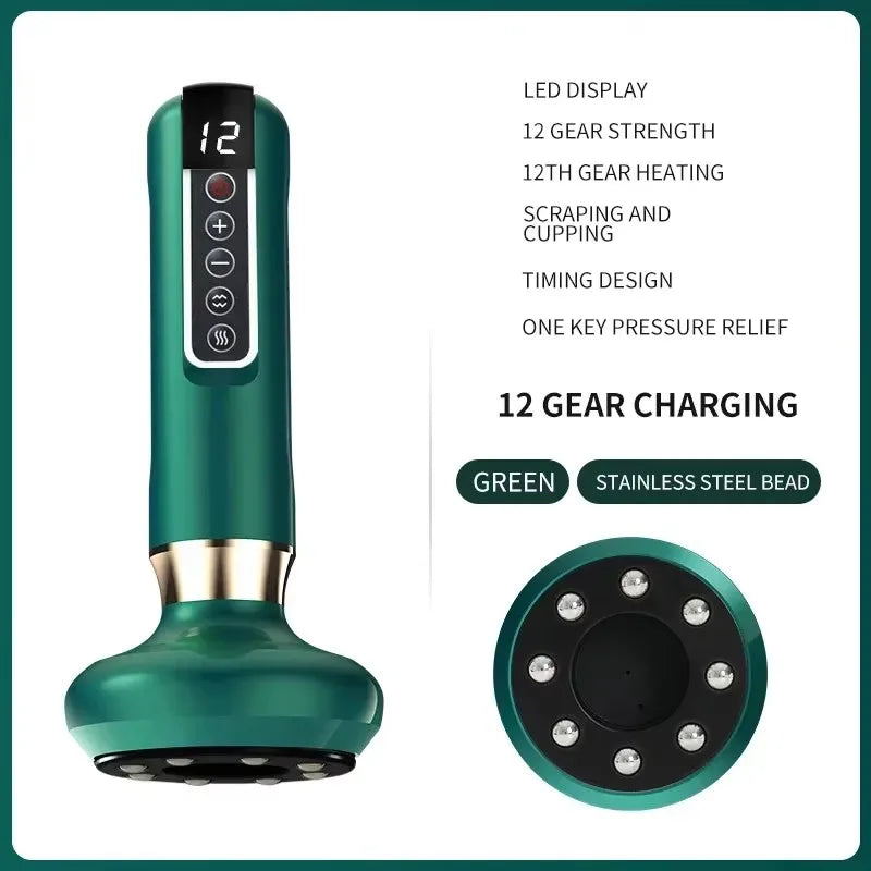 Tricolor Electric Massager Anti Cellulite Suction Cup