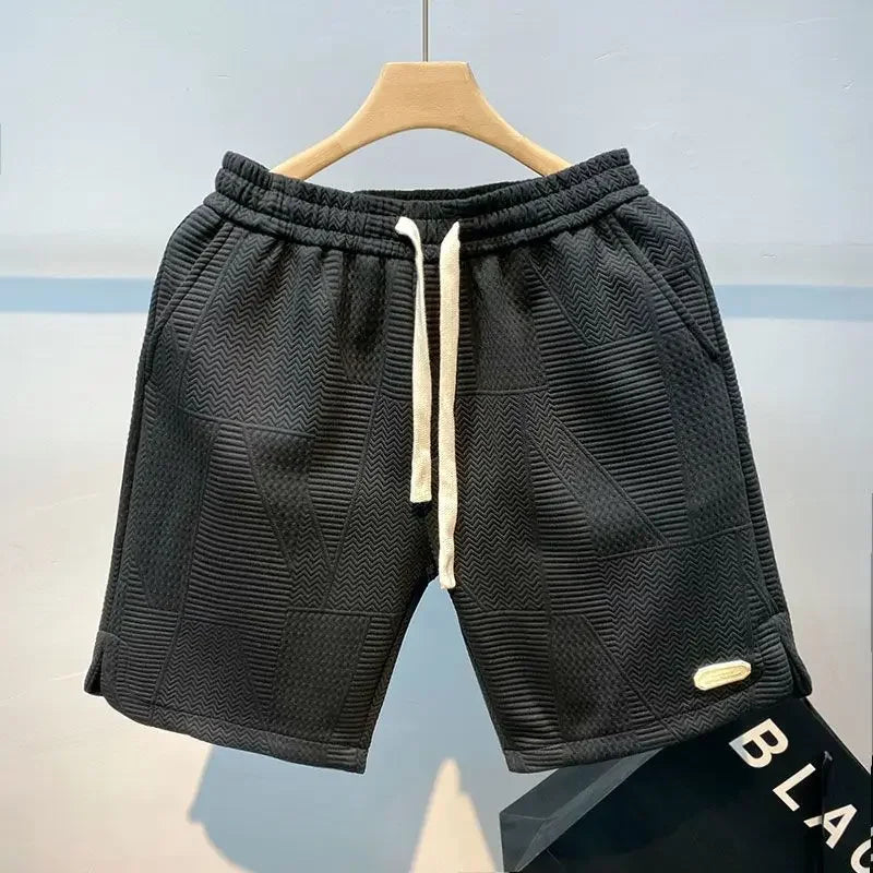 Men's Sports Shorts with Wave Patterns