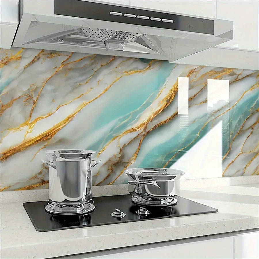Gilded Marble Patterned Wallpaper Home Decoration