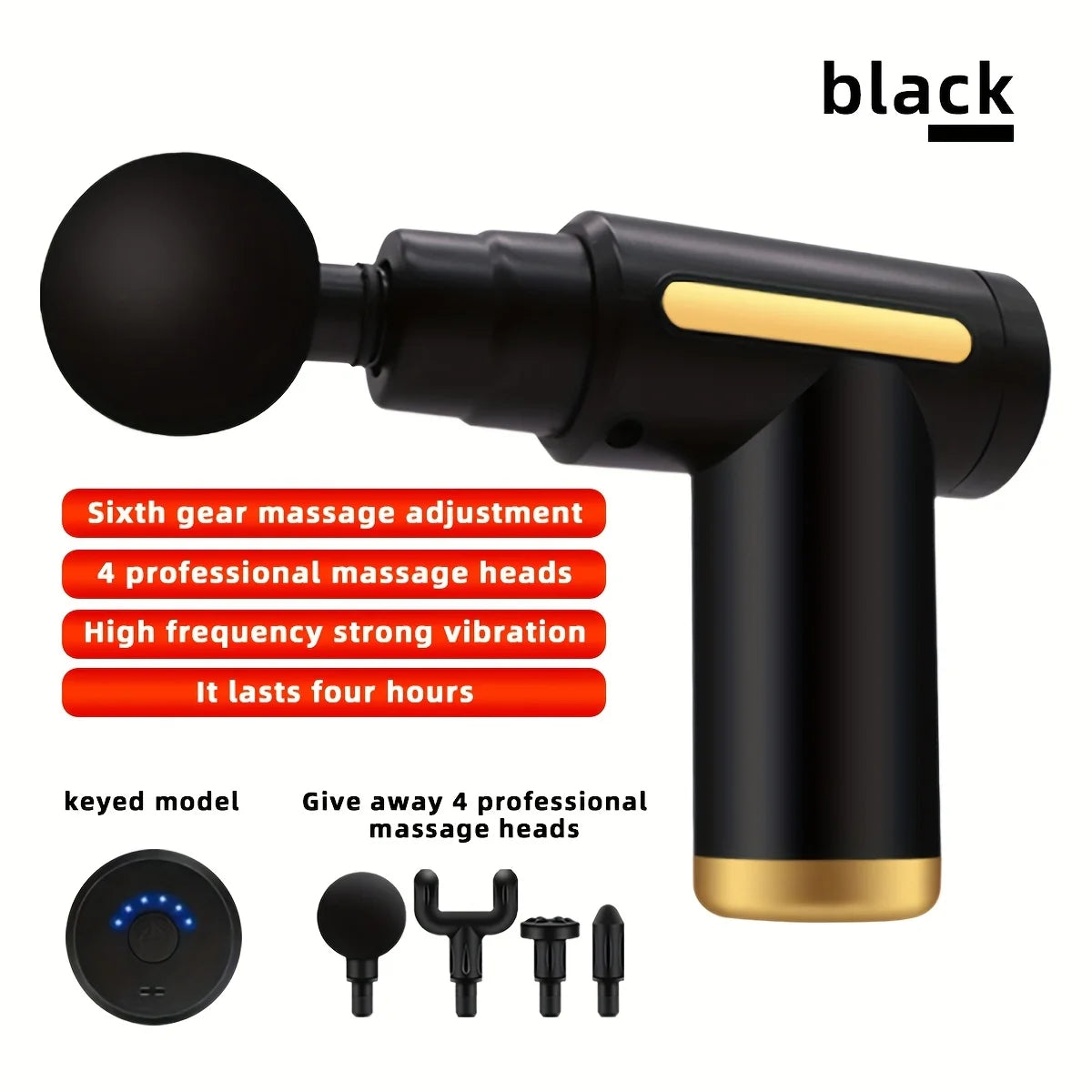 TYPE-C Electric Massager with 6 Adjustable Levels