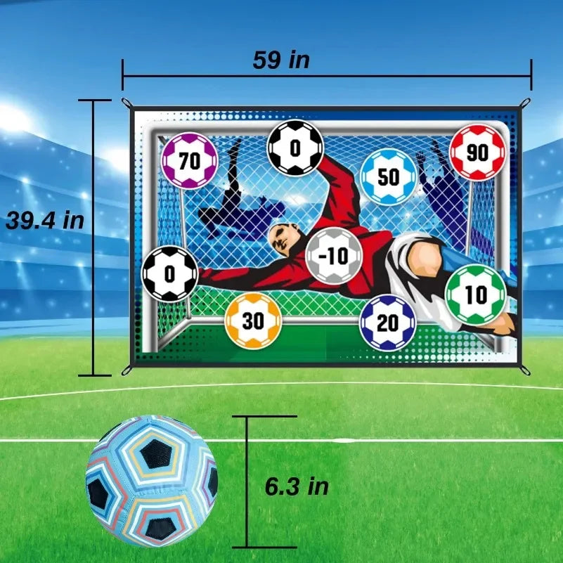 Soccer Game Mat Set Outdoor Indoor Soccer Training