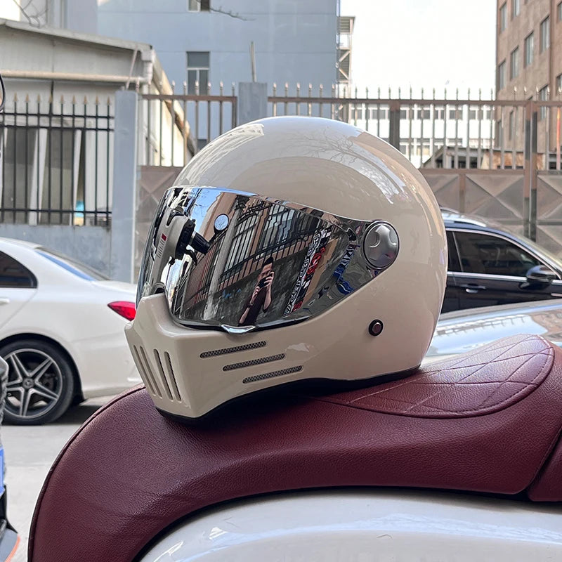DOT Motorcross Vintage Full Face Retro Helmet