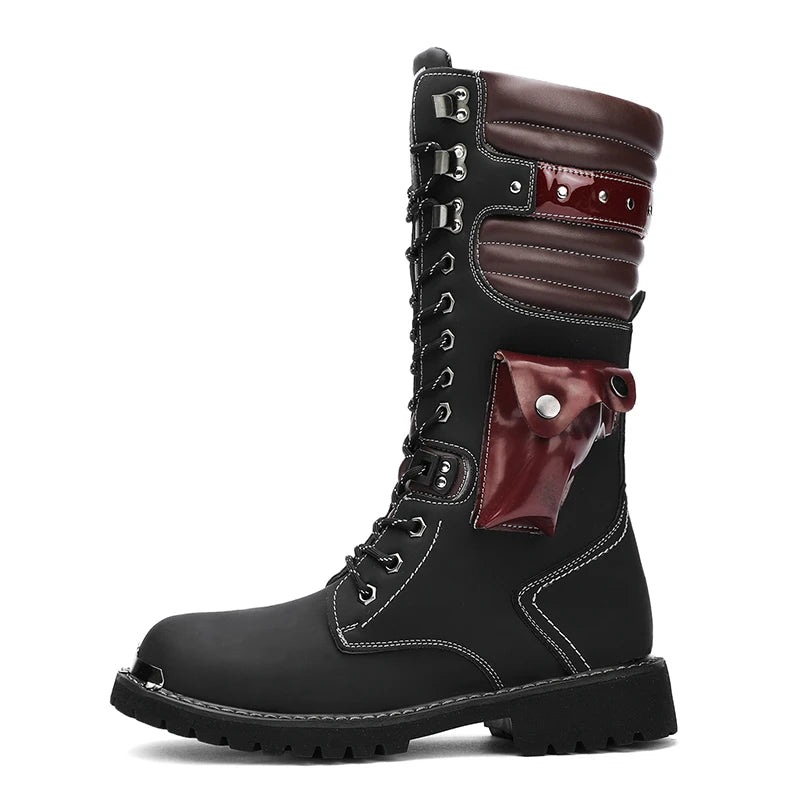 Men's High Top Motorcycle Boots