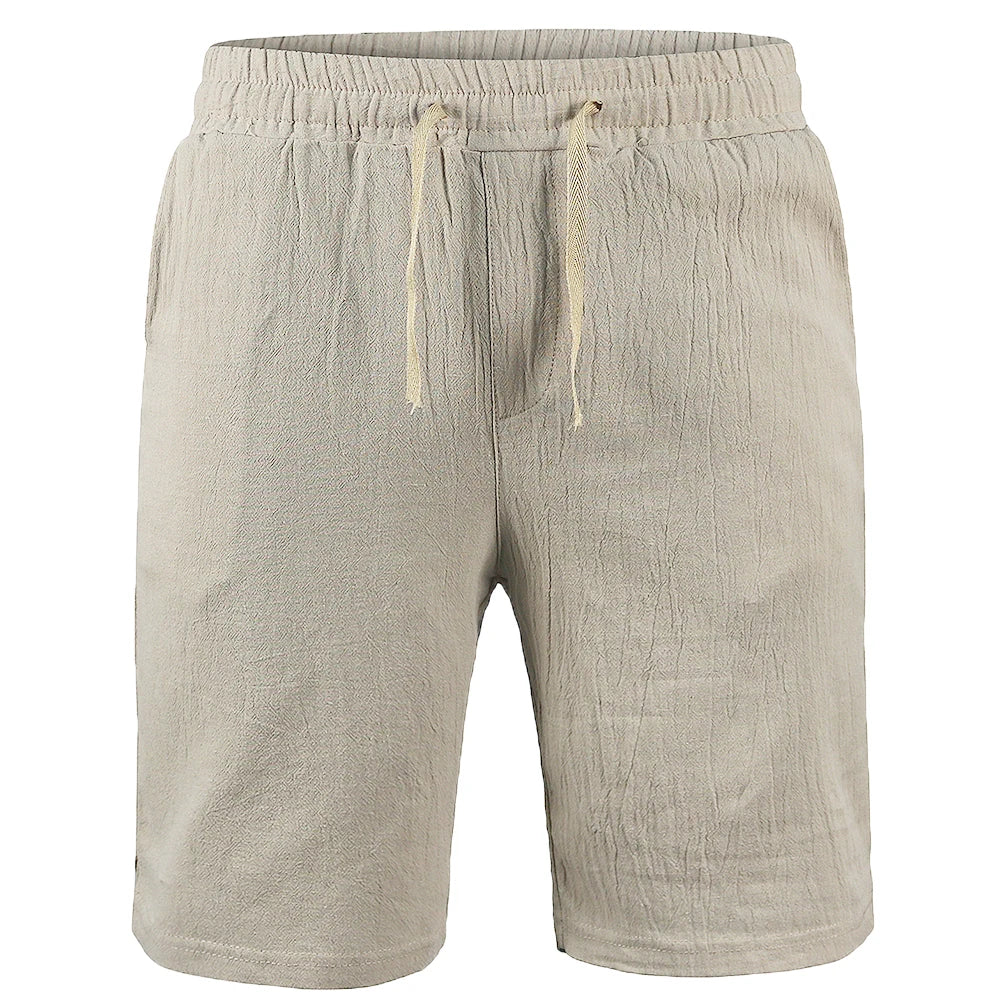 Men's Cotton Linen Shorts Breathable S-3XL