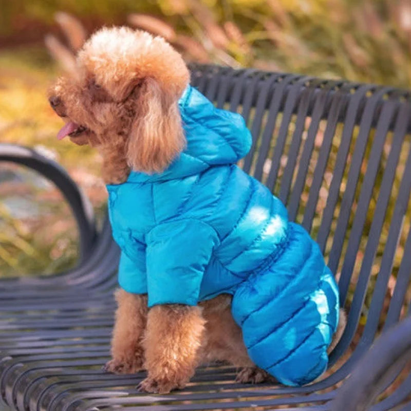 Winter Dog Jumpsuits Warm Soft Clothes Padded Cotton Puppy Down Jacket