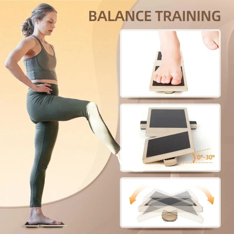 Wooden Foot Trainer Balance Board For Ballet Pilates Balance Training