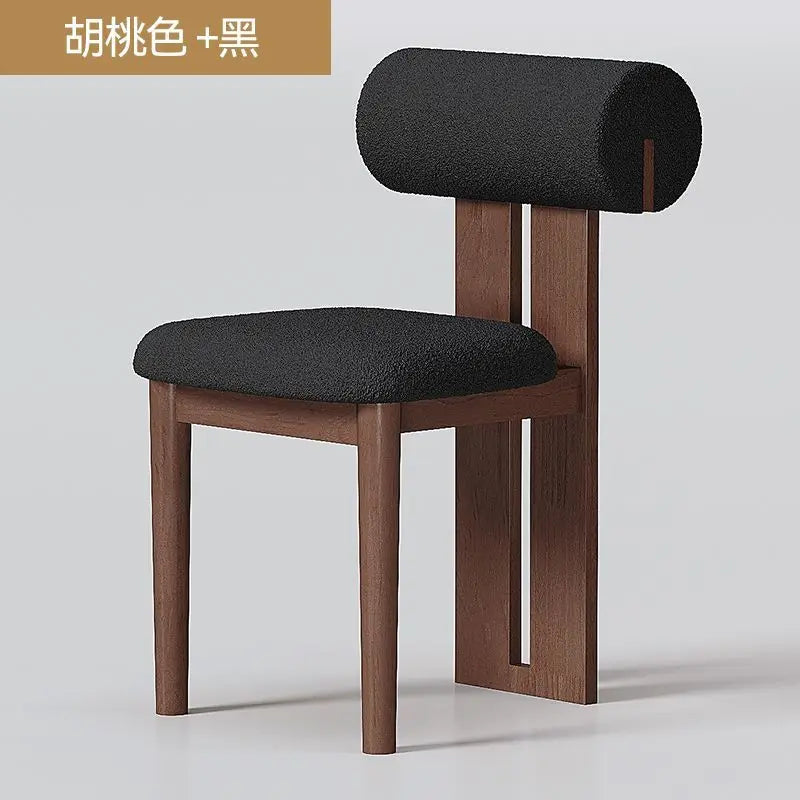 Nordic French Vintage Solid Wood Dining Chair