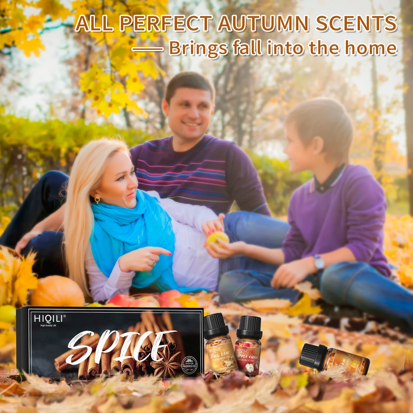 Spice Fragrance Oil 6 Gift Set100% Pure Perfume Oil for Aromatherapy
