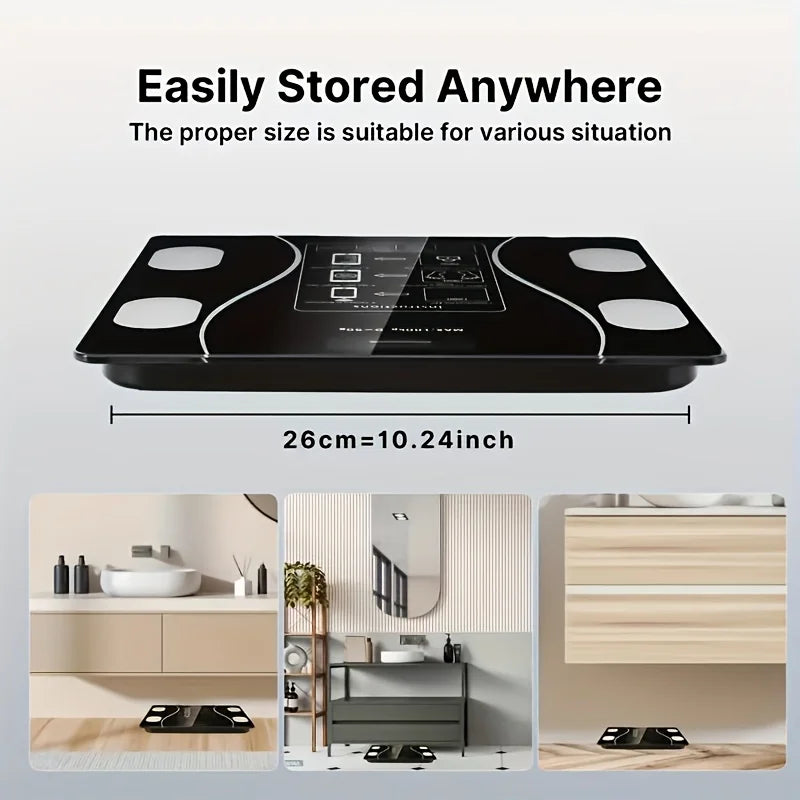 Intelligent Digital Body Scale with Backlit LED Display