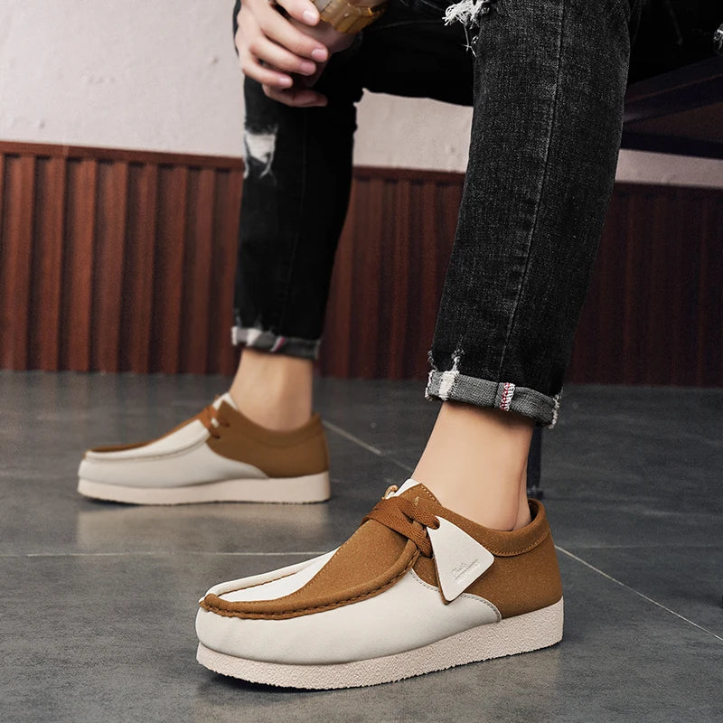 Vintage Suede Comfortable Mens Boat Shoes