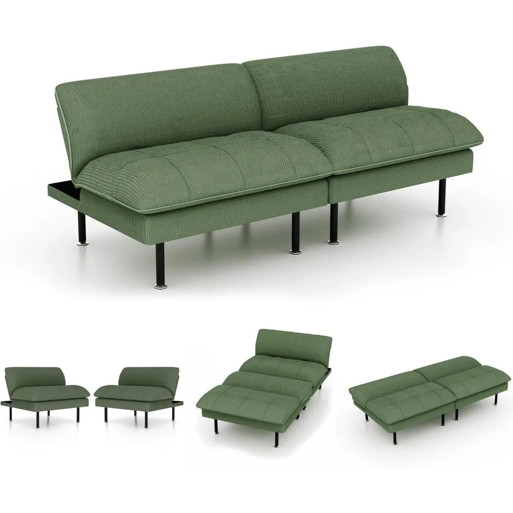 70" 4 in 1 Multi-Function Couch Sleeper with Adjustable Backrest