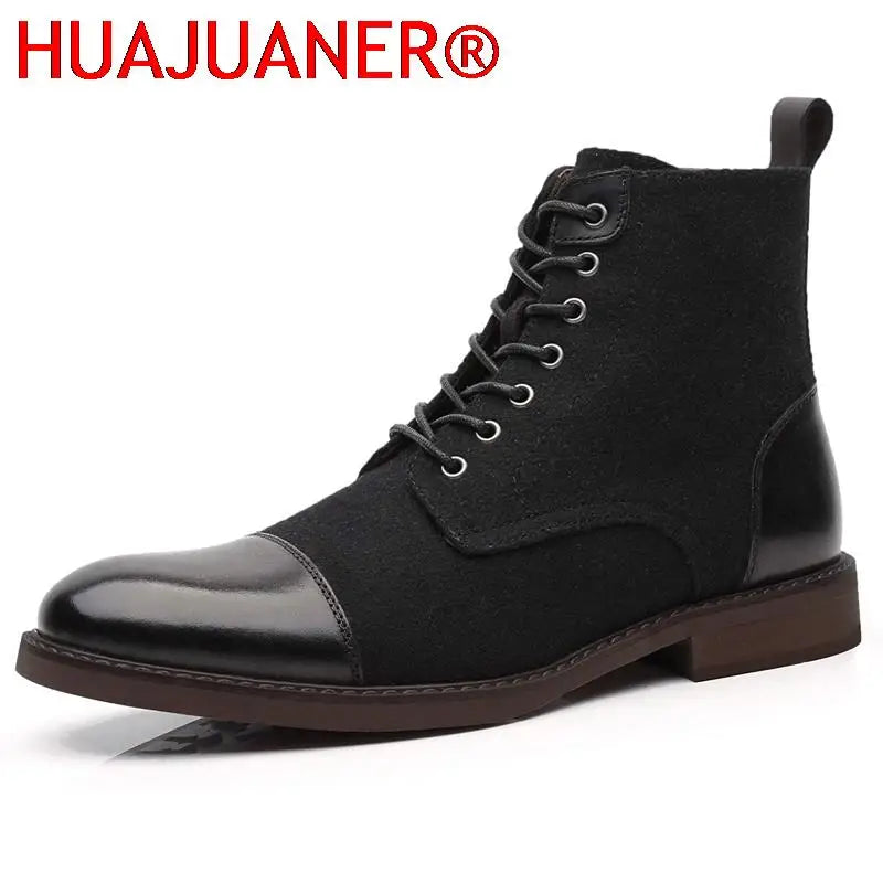 Lace Up Men's Ankle Boots High Quality Lightweight