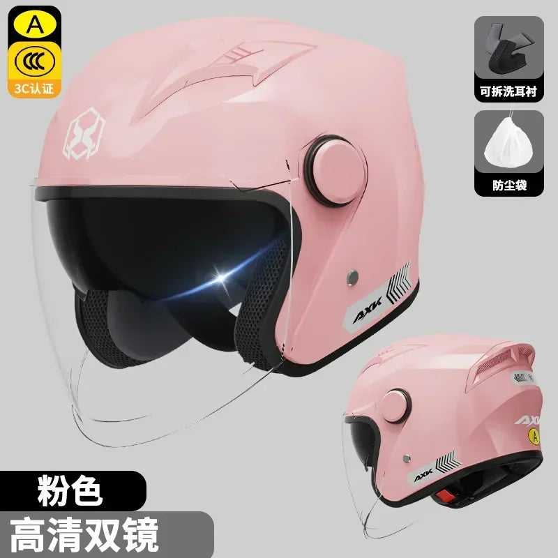 All Season Universal Safety Helmet Double Lens