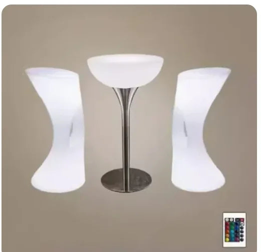 110CM LED Illuminated Round Cocktail Table