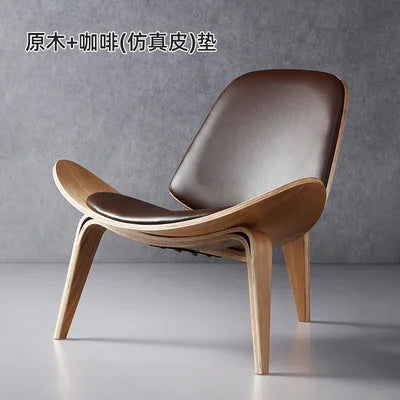 Nordic High-End Light Luxury Solid Wood Leisure Chair