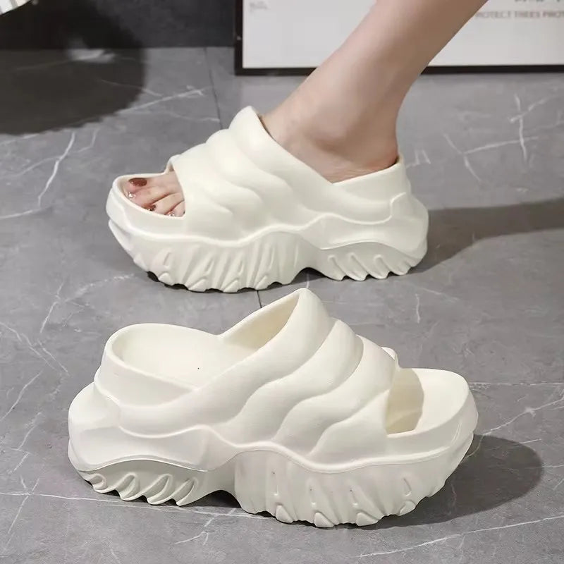 Womens Soft EVA Thick Sole Slides Shoes