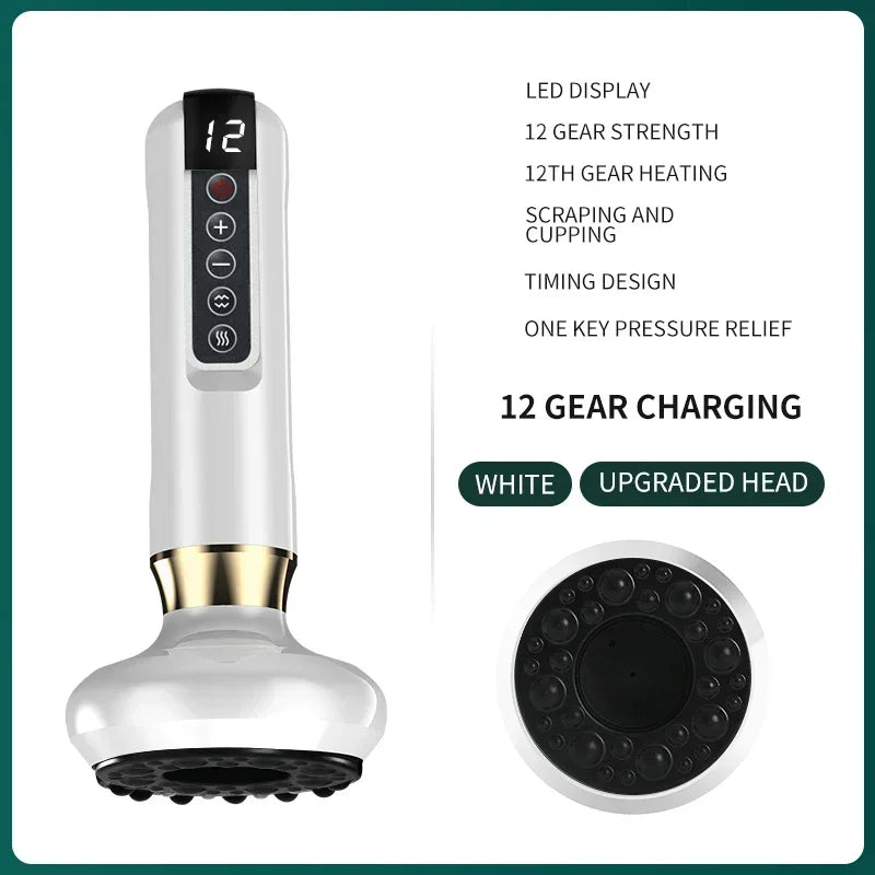Tricolor Electric Massager Anti Cellulite Suction Cup