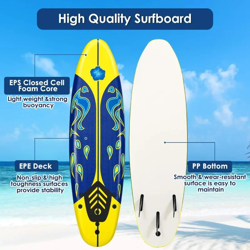 Giantex 6 Ft Stand Up Surfing Board