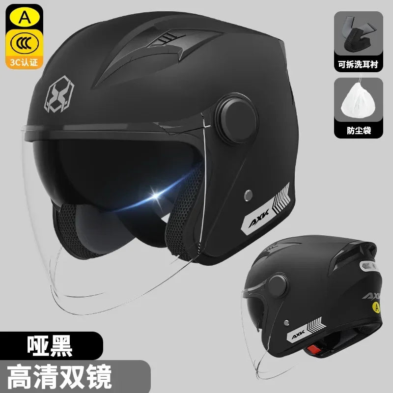 All Season Universal Safety Helmet Double Lens