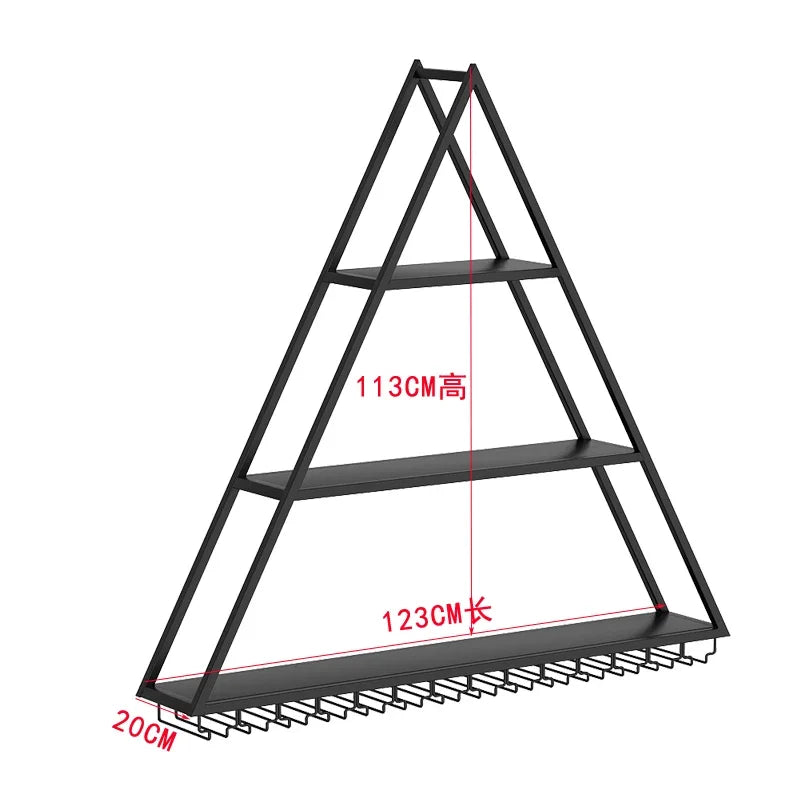 Bar Cabinet Antique Rack Wall Iron Bar