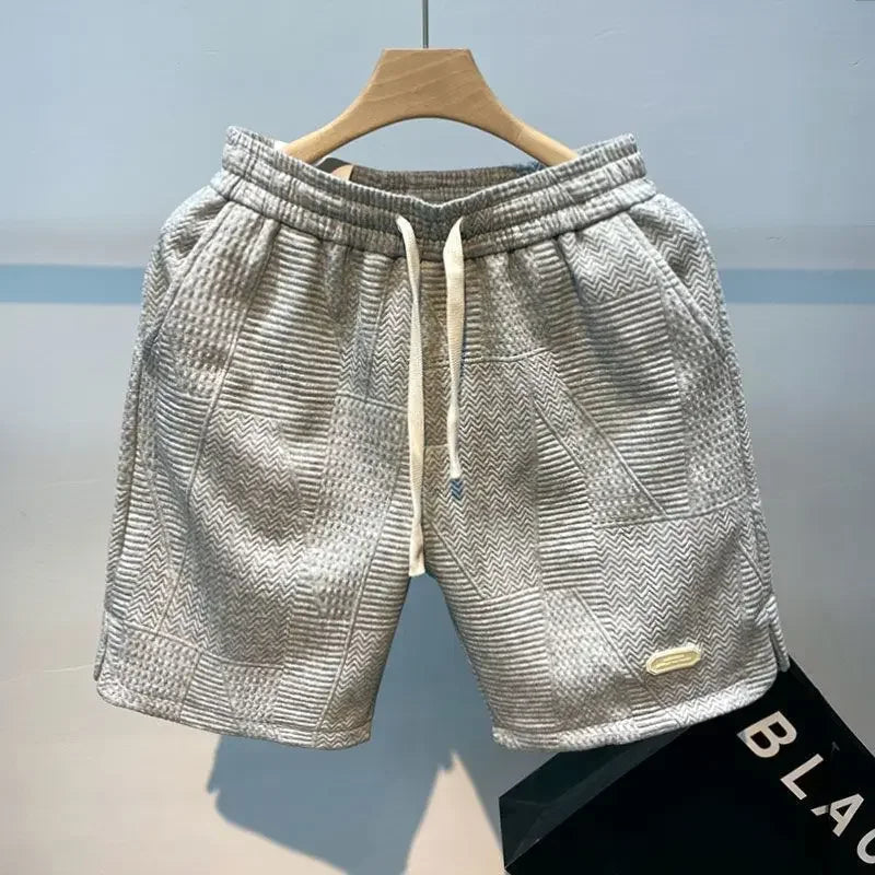 Men's Sports Shorts with Wave Patterns