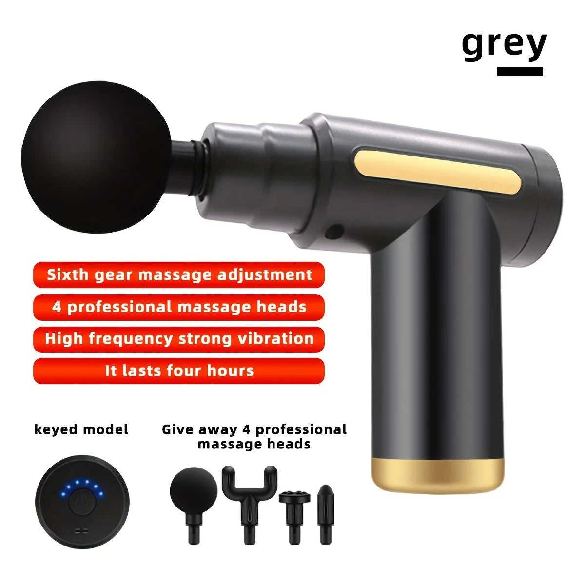 TYPE-C Electric Massager with 6 Adjustable Levels