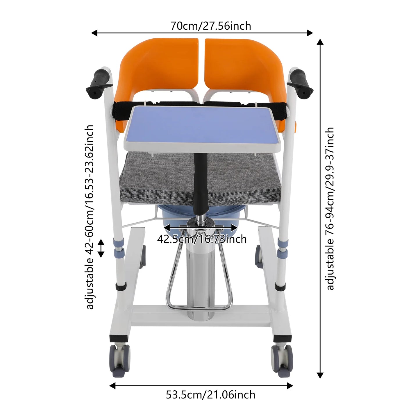 180° Hydraulic Patient Lift Transfer Chair