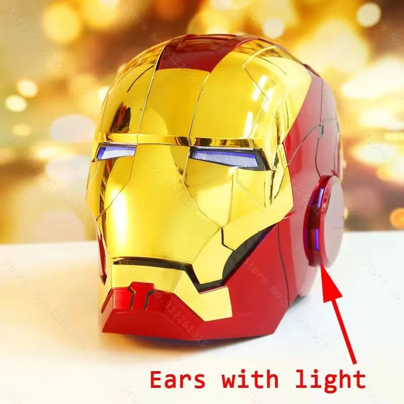 Iron Man Cosplay Voice Control Helmet Led Eyes