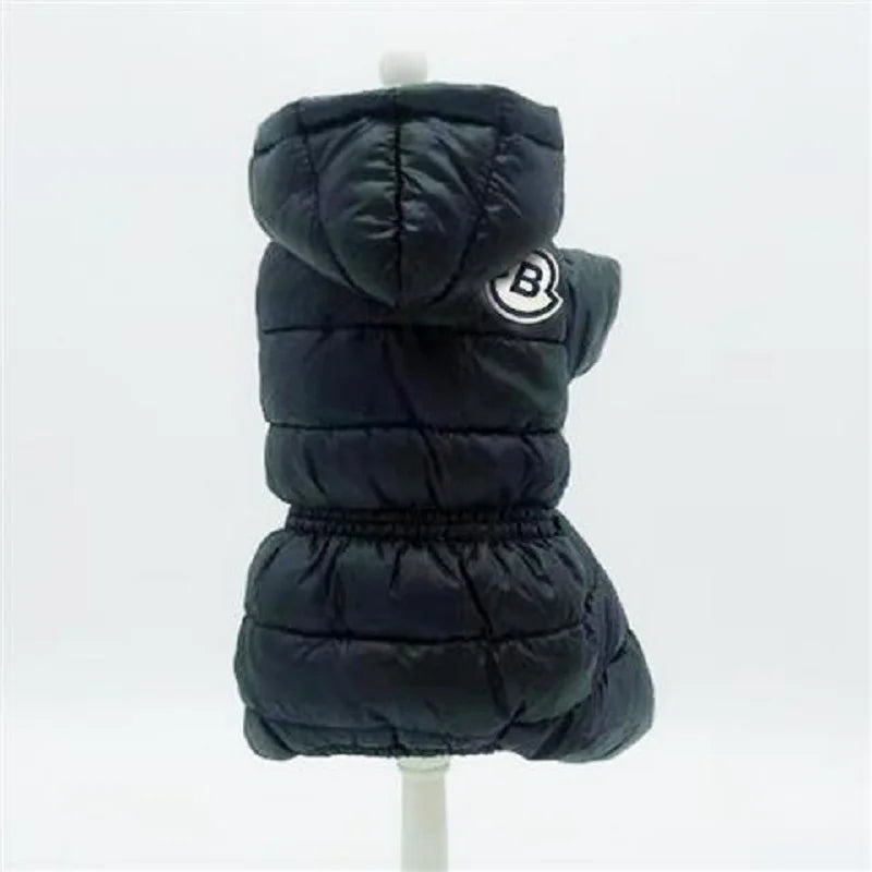 Winter Dog Jumpsuits Warm Soft Clothes Padded Cotton Puppy Down Jacket