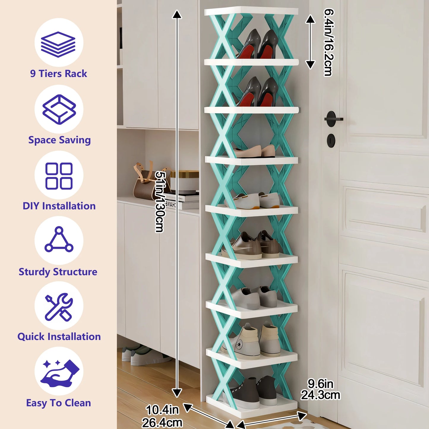 Shoe Rack Storage Organizer Foldable Multi-Layer