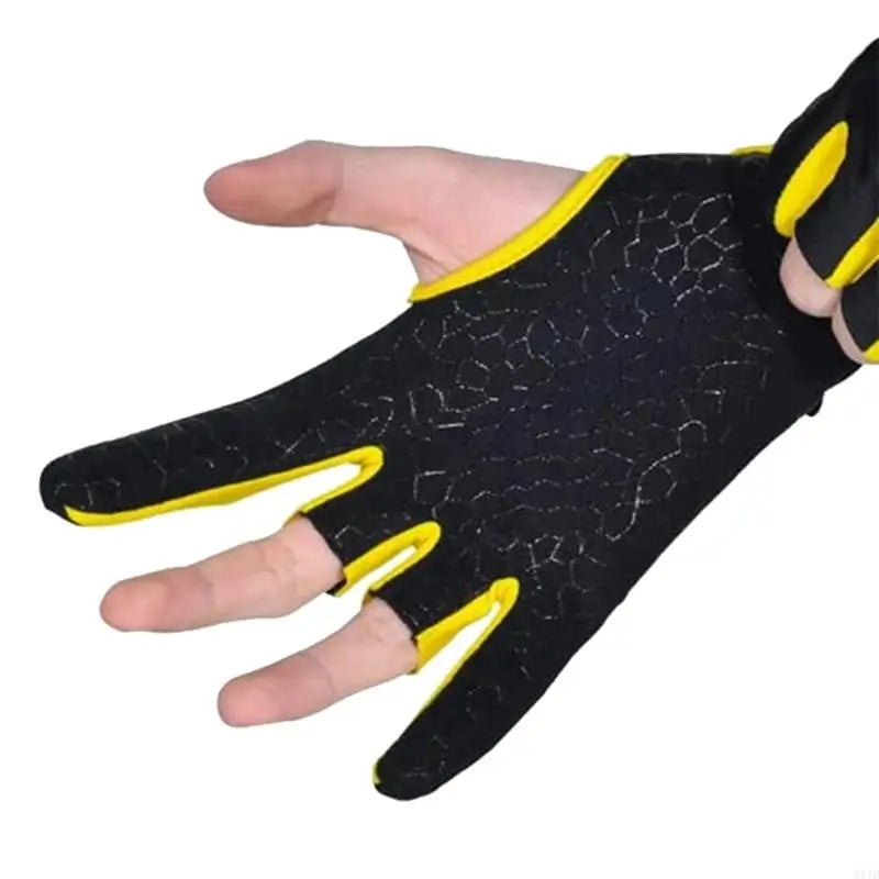 X7JD Comfortable Semi Finger Bowling Gloves