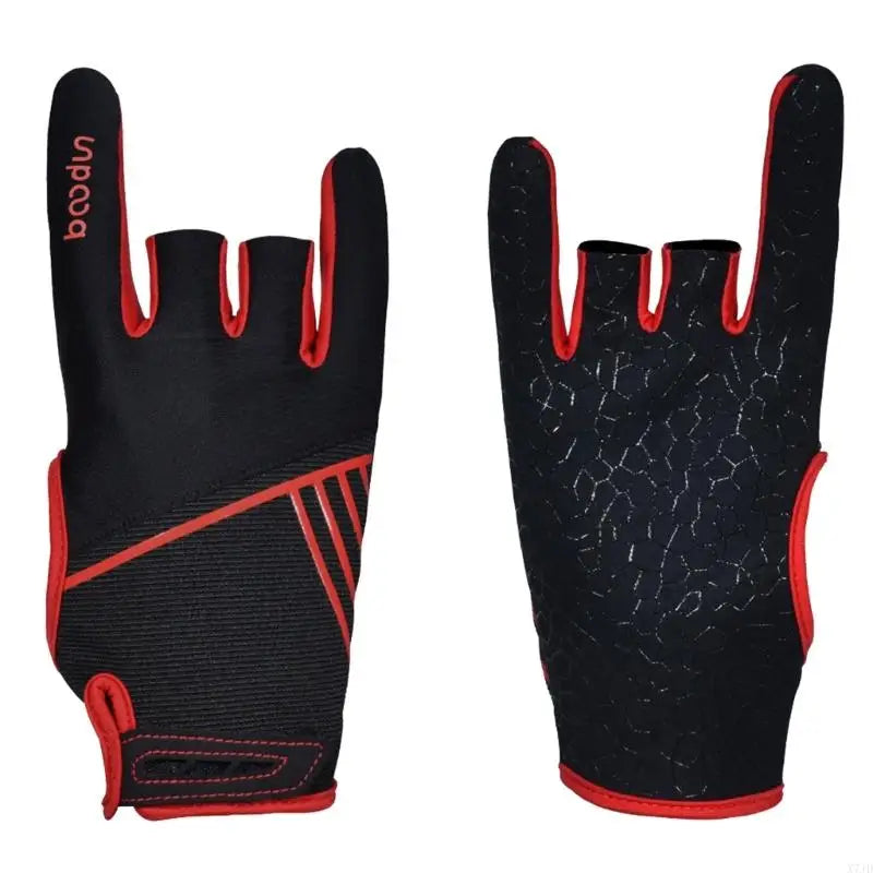 X7JD Comfortable Semi Finger Bowling Gloves