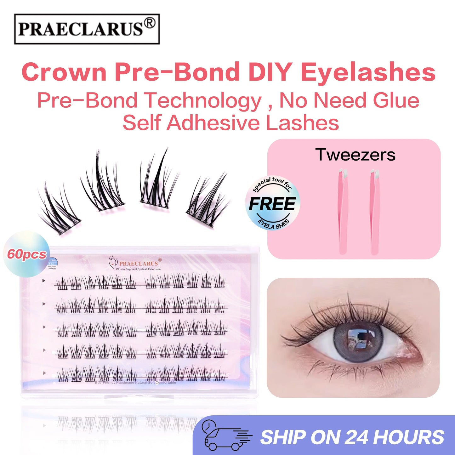 No Glue Needed DIY Eyelash Self Adhesive