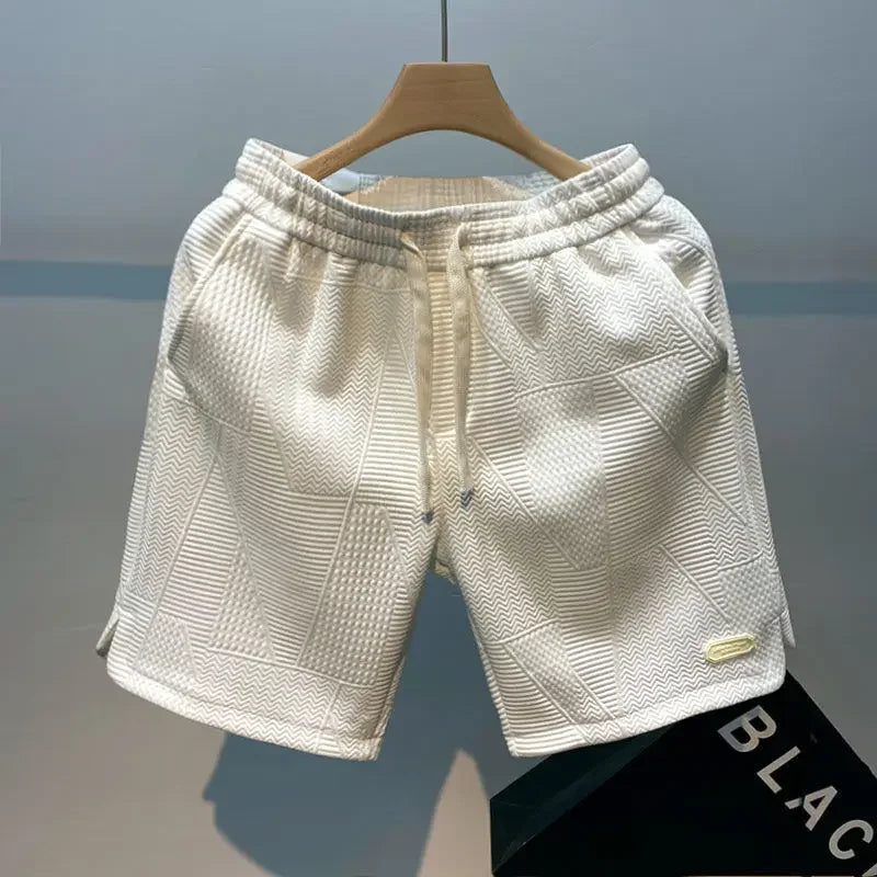 Men's Sports Shorts with Wave Patterns