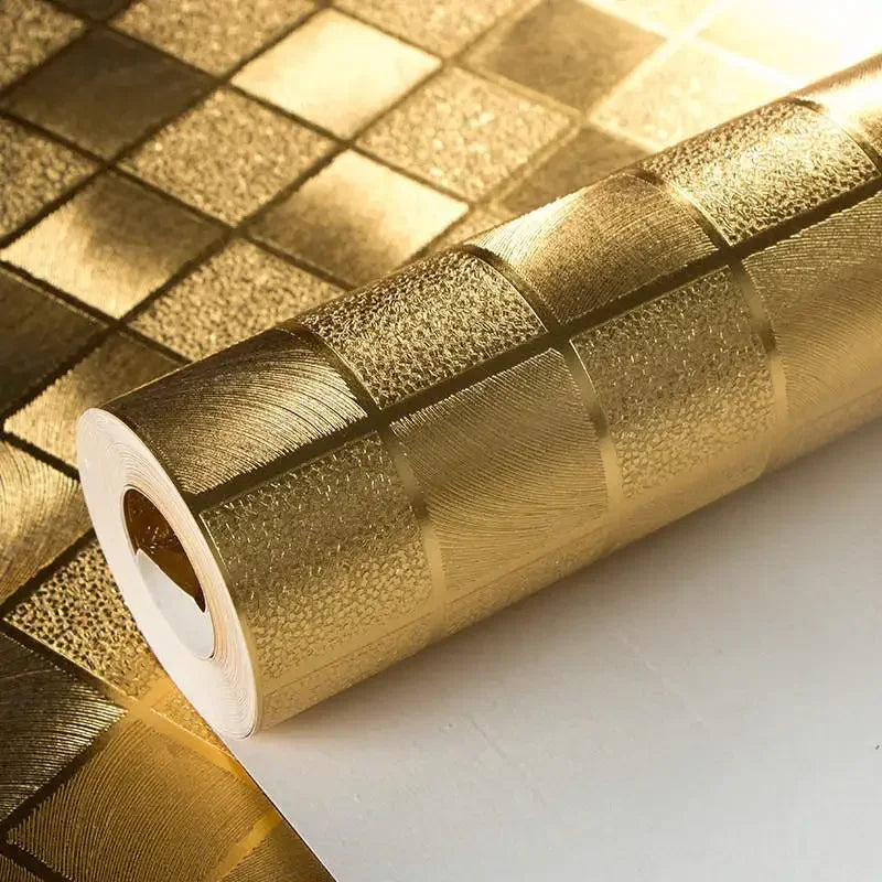 Waterproof Luxury Metallic Glitter Foil Wall Paper