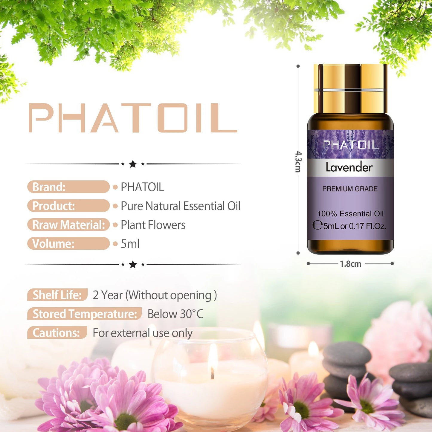 Pure Essential Oils 15pcs Gift Set Natural Plant Aroma Essential Oil
