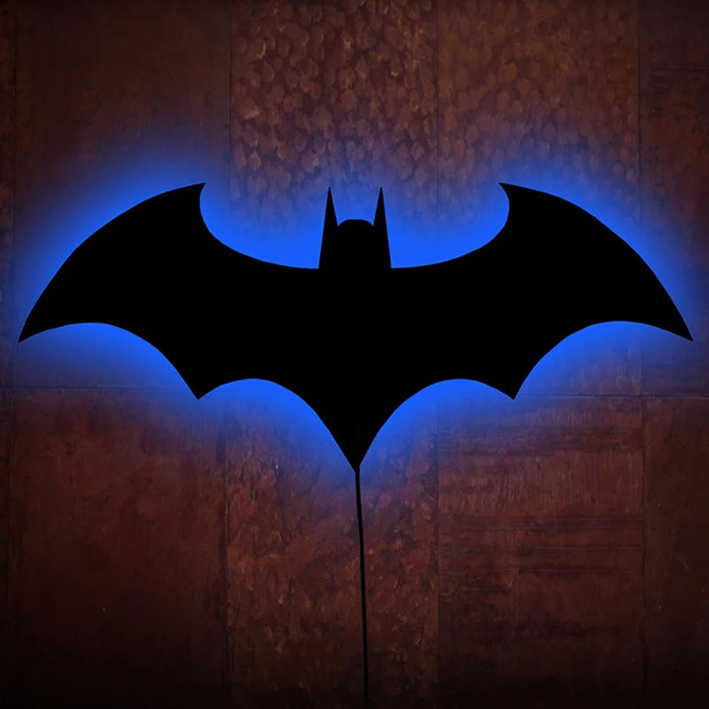 Creative Wooden Bat Wall Lamp LED Decoration
