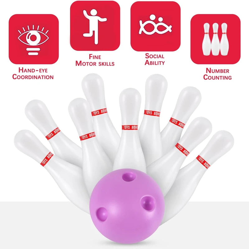 Kids Bowling Ball Set Glow in The Dark Game