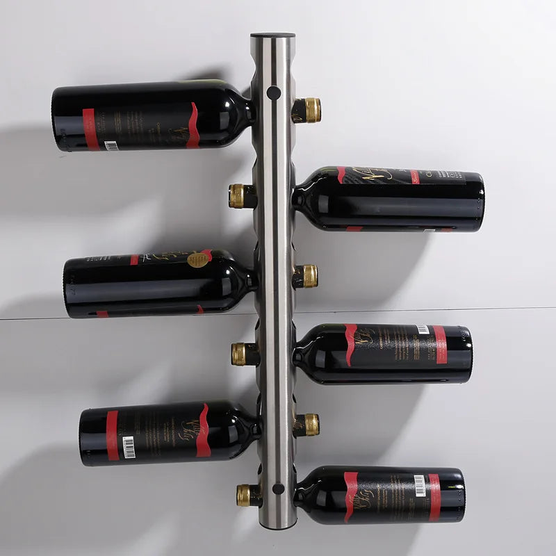 Creative Design Stainless Steel Wine Rack Wall Mounted