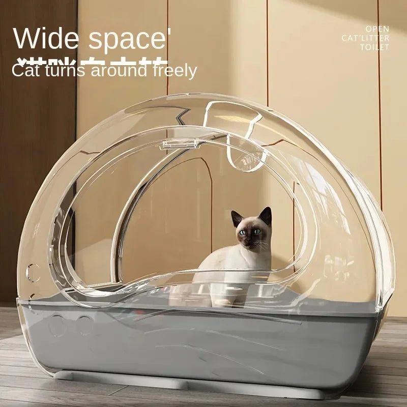 Cat Litter Box Fully Enclosed Drawer Anti-splash and Odor Isolation