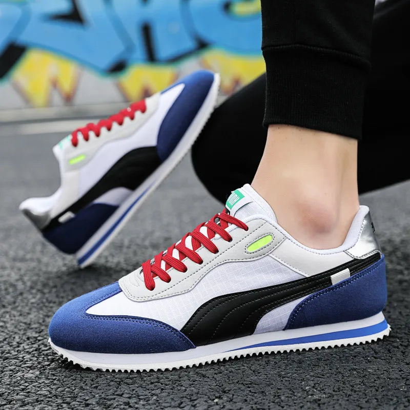 Retro Flat Yellow Men's Casual Sport Shoes