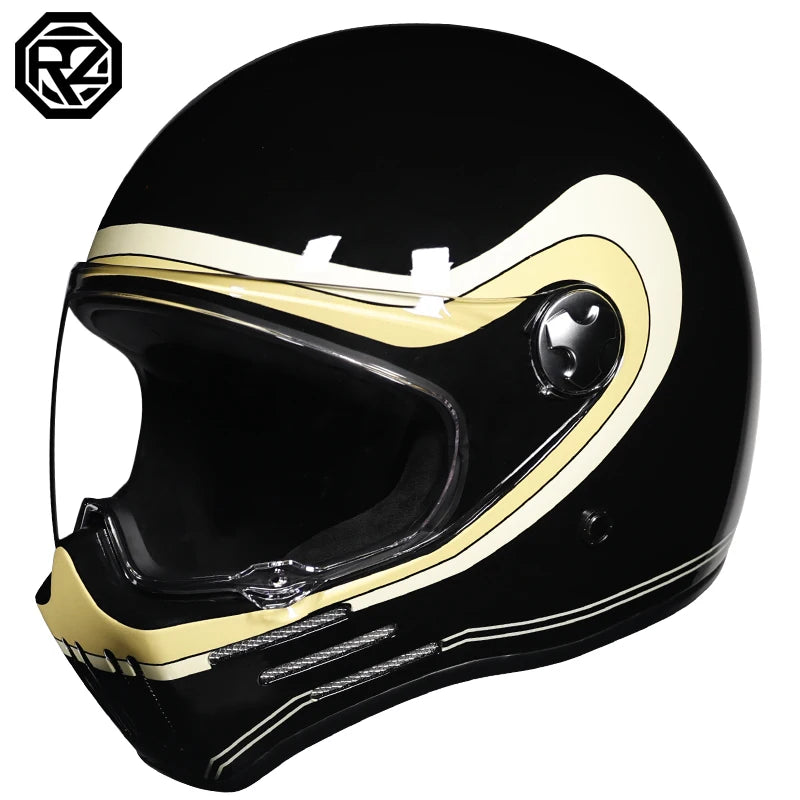 DOT Motorcross Vintage Full Face Retro Helmet