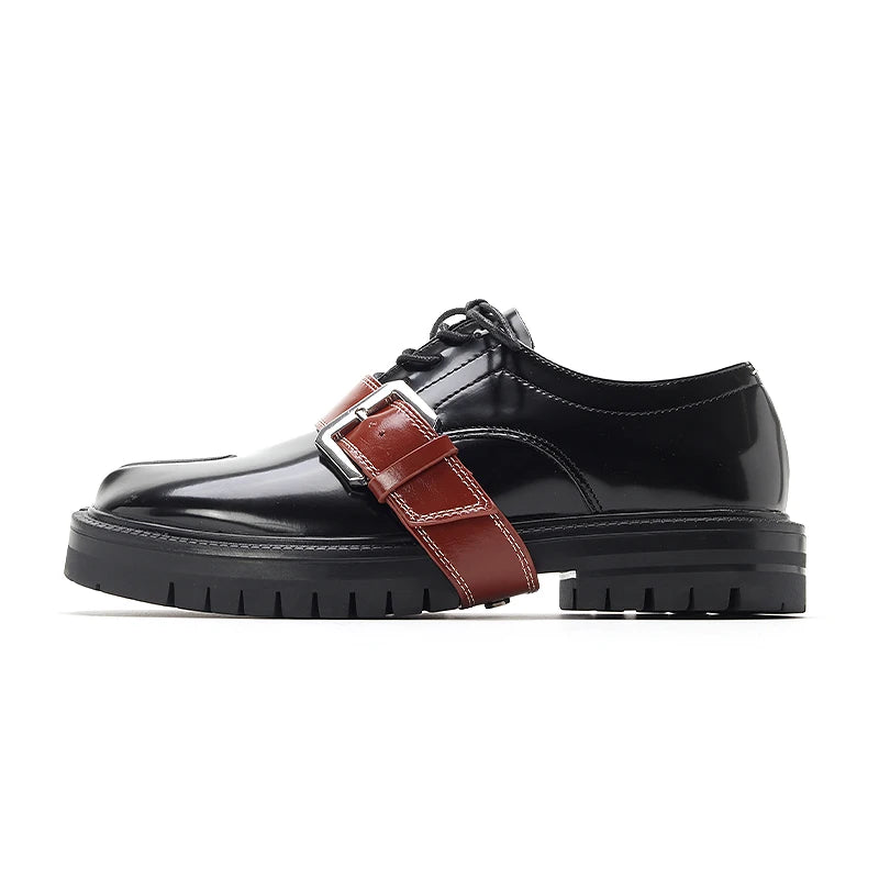 British Style Leather Split Toe Shoes