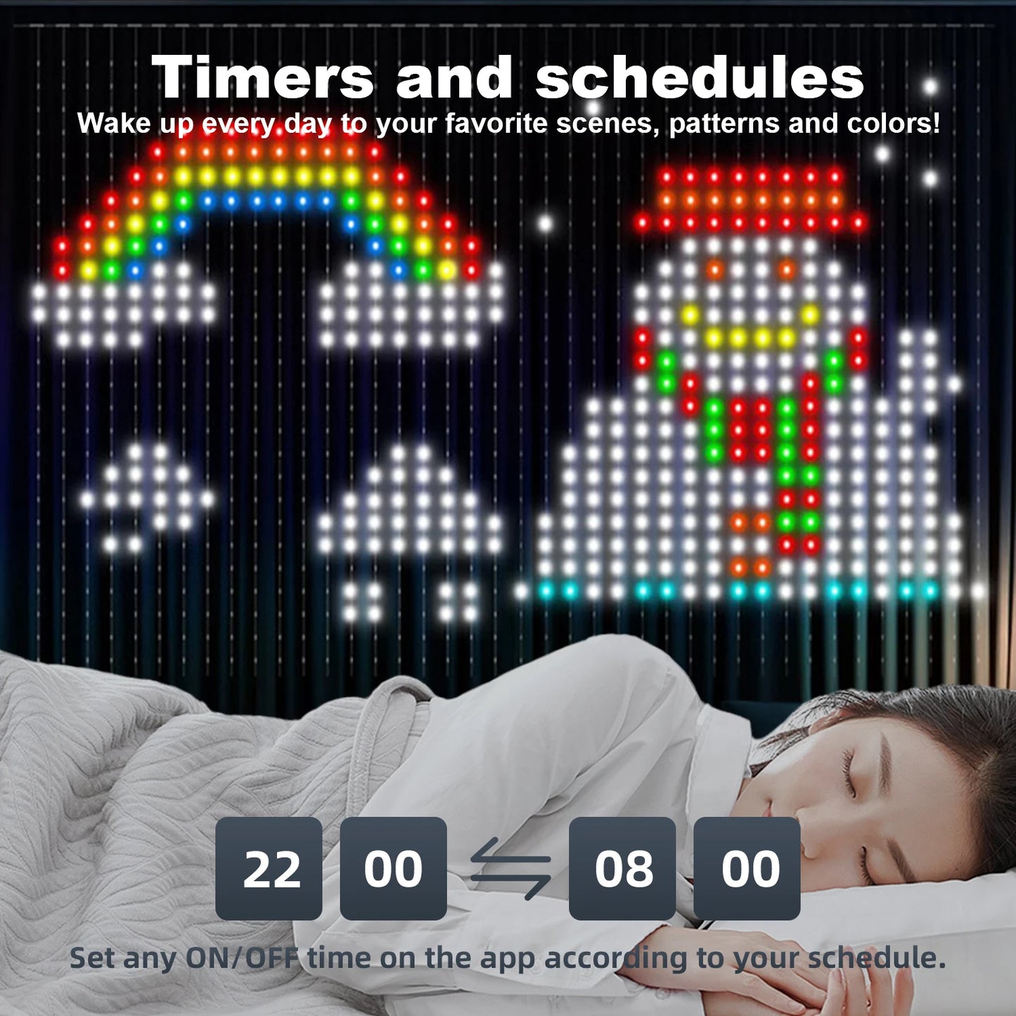 Smart Bluetooth App LED String RGB Fairy Lights