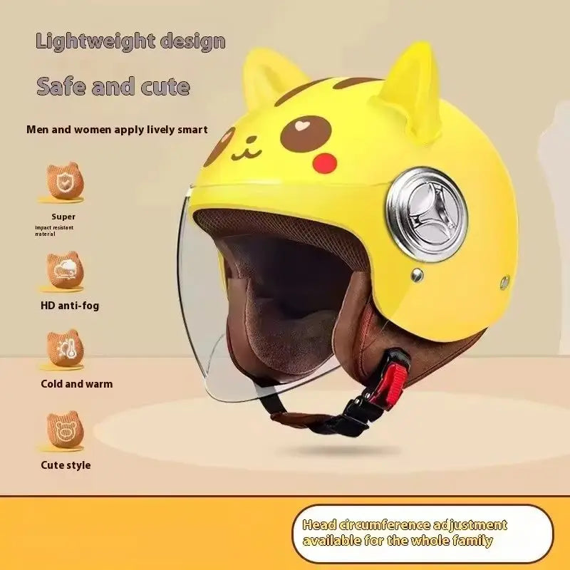 Children Safety Four Season Universal Half Helmet Cute Cartoon