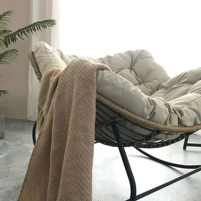 Single Rocking Chair Nordic Style Lazy Sofa