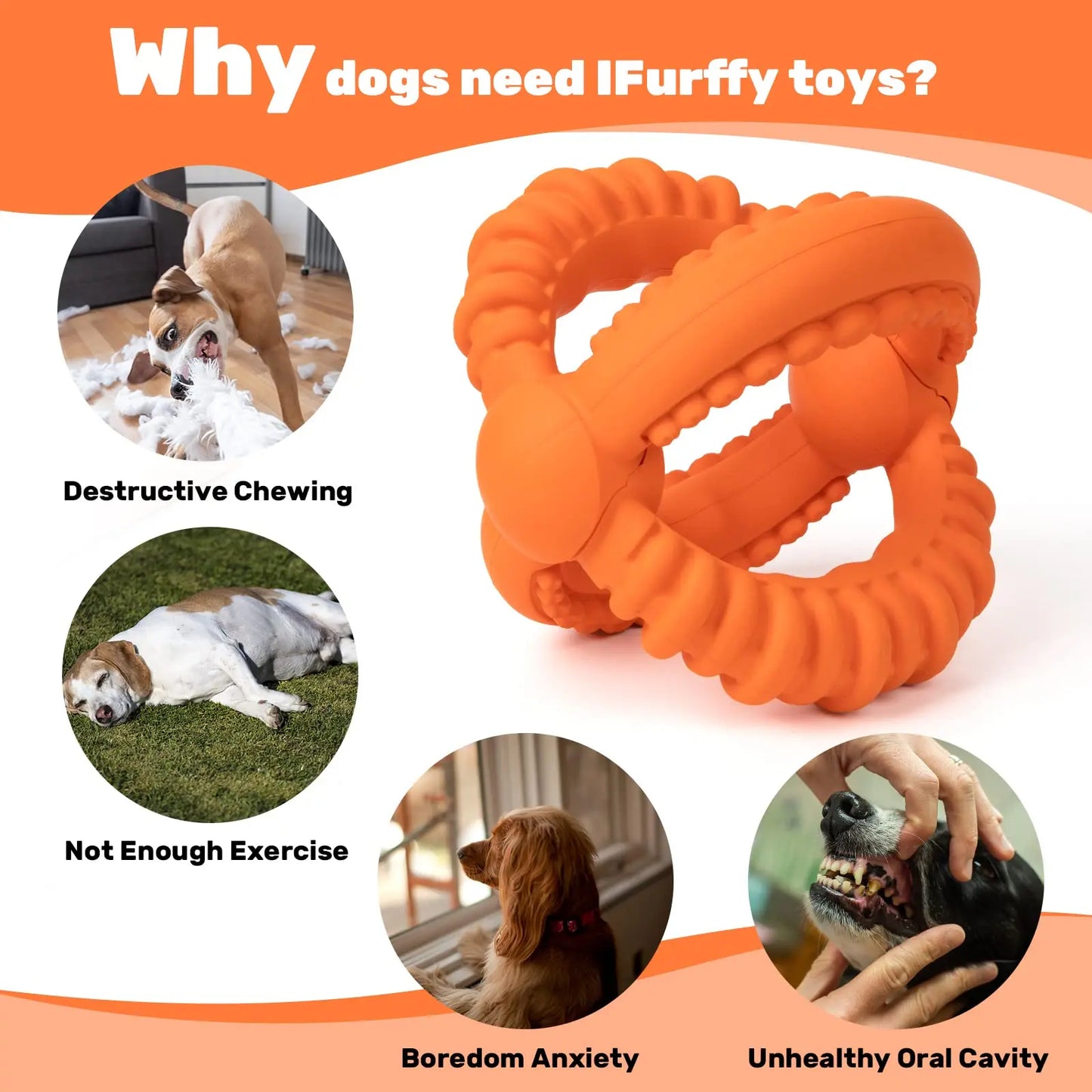 Interactive Dog Toys Detachable Dog Tug of War